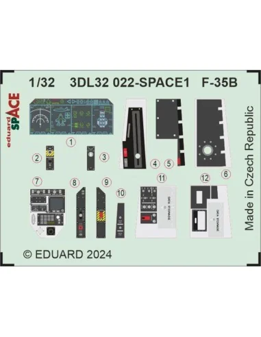 F-35B SPACE, 1/32 - Eduard Accessories 3DL32022