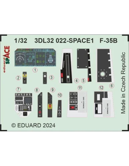 F-35B SPACE, 1/32 - Eduard Accessories 3DL32022