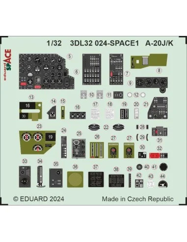 A-20J/K SPACE HKM, 1/32 - Eduard Accessories 3DL32024