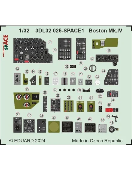 Boston Mk.IV SPACE HKM, 1/32 - Eduard Accessories 3DL32025