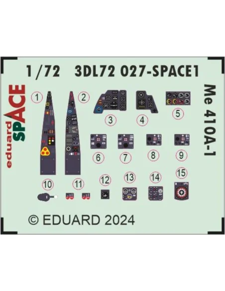 [NO_DESC] Me 410A-1 SPACE 1/72 AIRFIX, 1/72 - Eduard Accessories 3D...