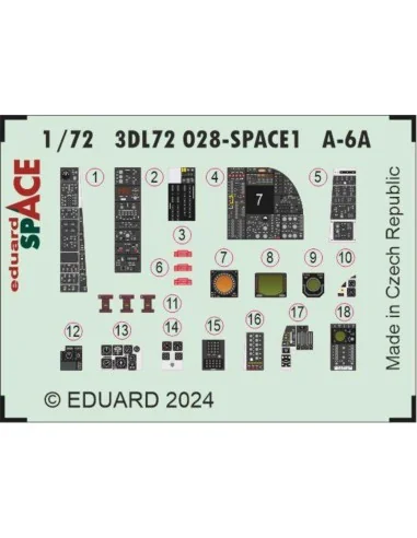 A-6A SPACE 1/72 TRUMPETER, 1/72 - Eduard Accessories 3DL72028