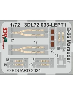 B-26 Marauder SPACE HASEGAWA / EDUARD, 1/72 - Eduard Accessories 3D...