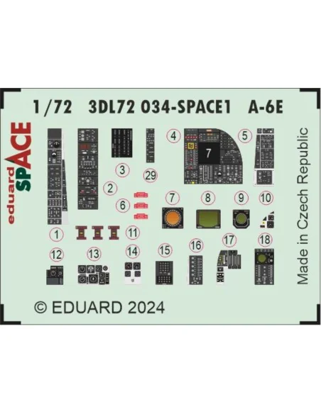 A-6E SPACE, 1/72 - Eduard Accessories 3DL72034