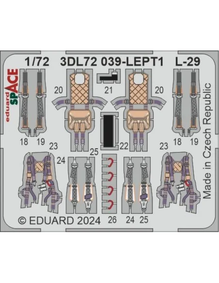 [NO_DESC] L-29 SPACE, 1/72 - Eduard Accessories 3DL72039