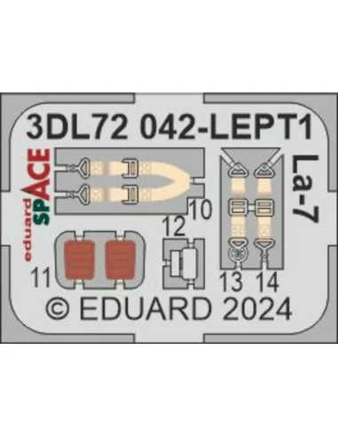 La-7 SPACE, 1/72 - Eduard Accessories 3DL72042
