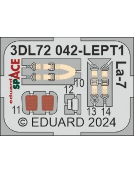La-7 SPACE, 1/72 - Eduard Accessories 3DL72042