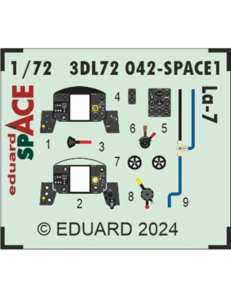 La-7 SPACE, 1/72 - Eduard Accessories 3DL72042
