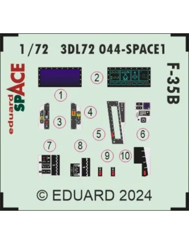 [NO_DESC] F-35B SPACE TAMIYA, 1/72 - Eduard Accessories 3DL72044