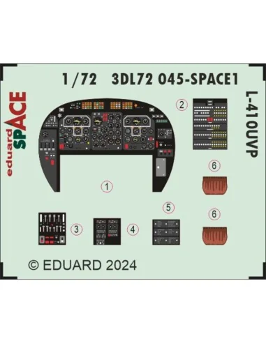 [NO_DESC] L-410UVP SPACE EDUARD, 1/72 - Eduard Accessories 3DL72045