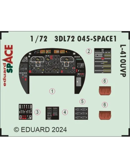 L-410UVP SPACE EDUARD, 1/72 - Eduard Accessories 3DL72045