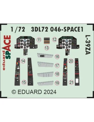 L-39ZA SPACE EDUARD, 1/72 - Eduard Accessories 3DL72046