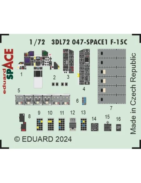 [NO_DESC] F-15C SPACE, 1/72 - Eduard Accessories 3DL72047