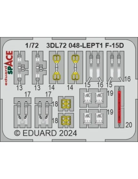 F-15D SPACE, 1/72 - Eduard Accessories 3DL72048