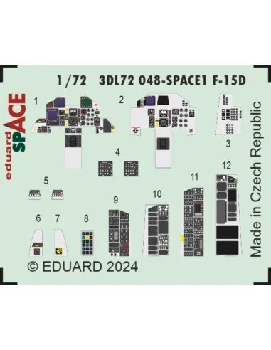 F-15D SPACE, 1/72 - Eduard Accessories 3DL72048
