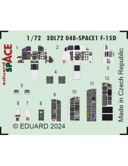 F-15D SPACE, 1/72 - Eduard Accessories 3DL72048