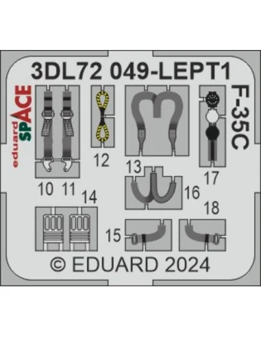 F-35C SPACE, 1/72 - Eduard Accessories 3DL72049