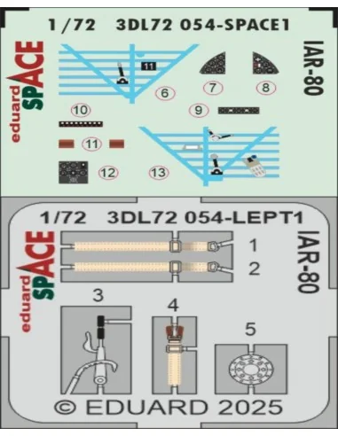 IAR-80 SPACE IBG, 1/72 - Eduard Accessories 3DL72054