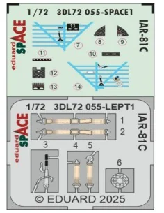 IAR-81C SPACE IBG, 1/72 - Eduard Accessories 3DL72055