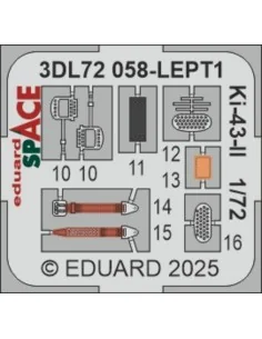 [NO_DESC] Ki-43-II SPACE ARMA HOBBY, 1/72 - Eduard Accessories 3DL7...