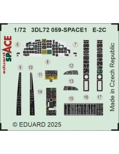 E-2C SPACE HELLER, 1/72 - Eduard Accessories 3DL72059 2