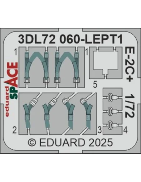 E-2C+ SPACE HELLER, 1/72 - Eduard Accessories 3DL72060