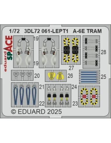 A-6E TRAM SPACE TRUMPETER, 1/72 - Eduard Accessories 3DL72061