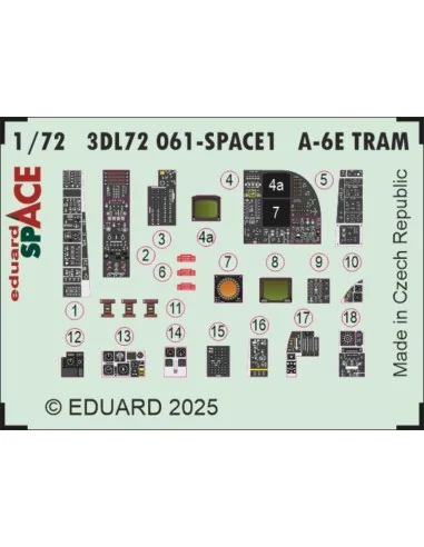 A-6E TRAM SPACE TRUMPETER, 1/72 - Eduard Accessories 3DL72061