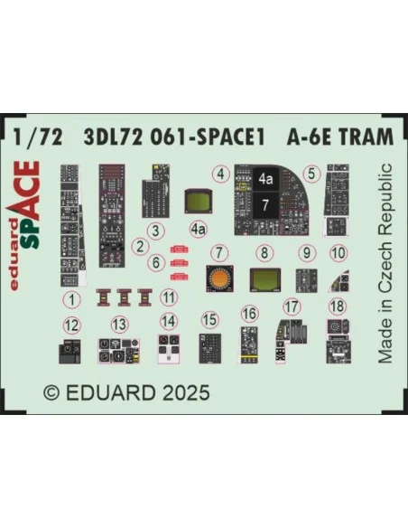 A-6E TRAM SPACE TRUMPETER, 1/72 - Eduard Accessories 3DL72061