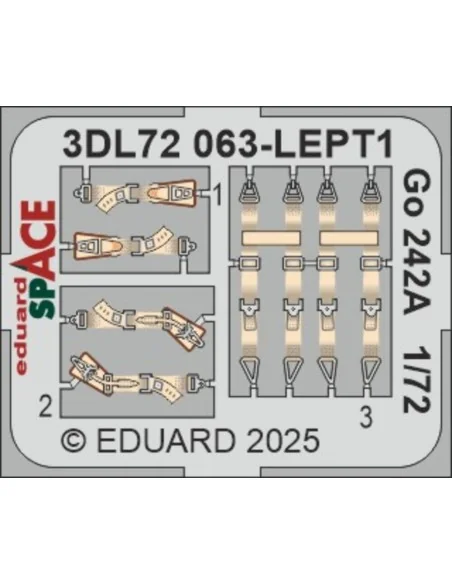 Go 242A SPACE IBG, 1/72 - Eduard Accessories 3DL72063