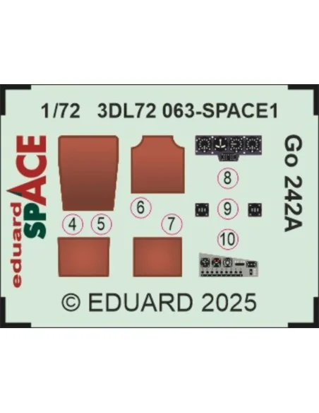 Go 242A SPACE IBG, 1/72 - Eduard Accessories 3DL72063