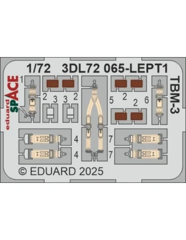 TBM-3 SPACE HOBBY BOSS, 1/48 - Eduard Accessories 3DL72065