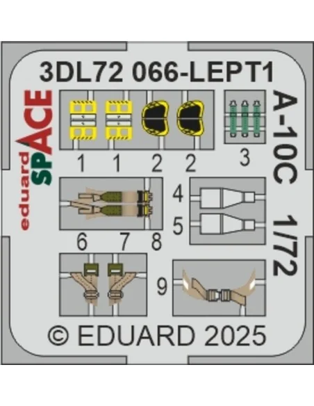 A-10C SPACE EDUARD, 1/72 - Eduard Accessories 3DL72066