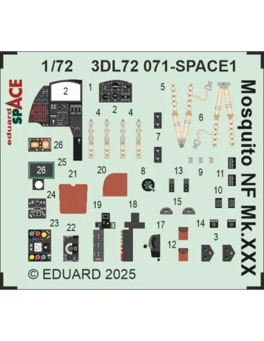 [NO_DESC] Mosquito NF Mk.XXX SPACE 1/72 for Special Hobby, 1/72 - E...