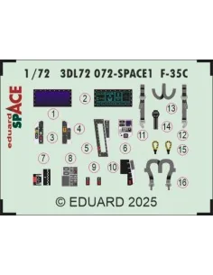 F-35C SPACE 1/72 for Tamiya, 1/72 - Eduard Accessories 3DL72072