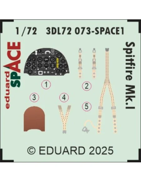 [NO_DESC] Spitfire Mk.I SPACE for IBG, 1/72 - Eduard Accessories 3D...