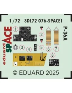[NO_DESC] P-36A SPACE for Arma Hobby, 1/72 - Eduard Accessories 3DL...
