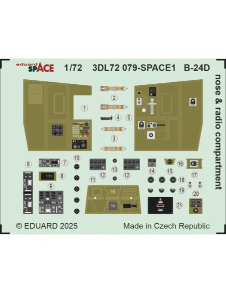 [NO_DESC] B-24D nose & radio compartment SPACE for Airfix, 1/72 - E...
