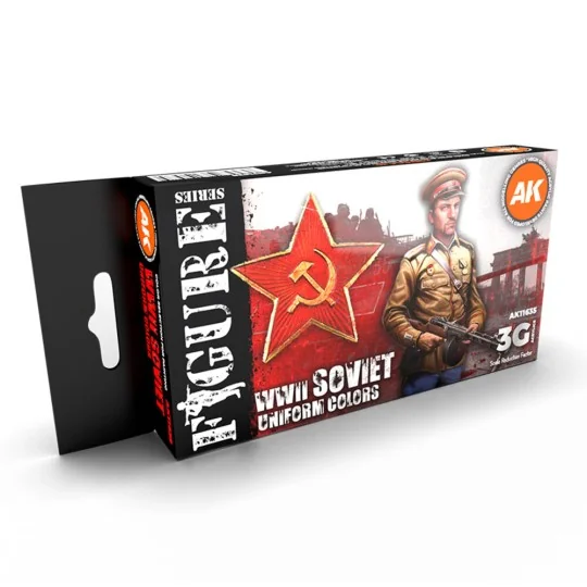 SOVIET WWII UNIFORM COLORS 3G - AK Interactive AK11635 SOVIET WWII UNIFORM COLORS 3G - AK Interactive AK11635