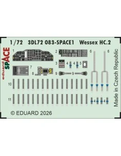 Wessex HC.2 SPACE for Airfix, 1/72 - Eduard Accessories 3DL72083