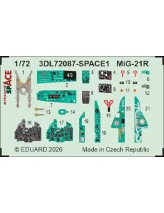 MiG-21R SPACE for Eduard, 1/72 - Eduard Accessories 3DL72087