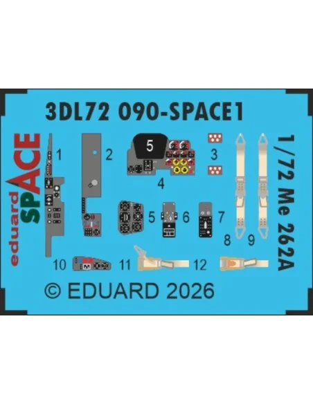 [NO_DESC] Me 262A SPACE 1/72 for Arma Hobby, 1/72 - Eduard Accessor...