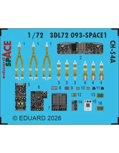 CH-54A SPACE for ICM, 1/72 - Eduard Accessories 3DL72093