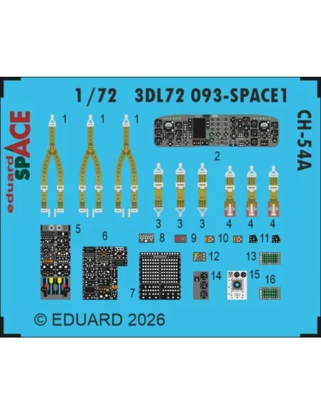 CH-54A SPACE for ICM, 1/72 - Eduard Accessories 3DL72093