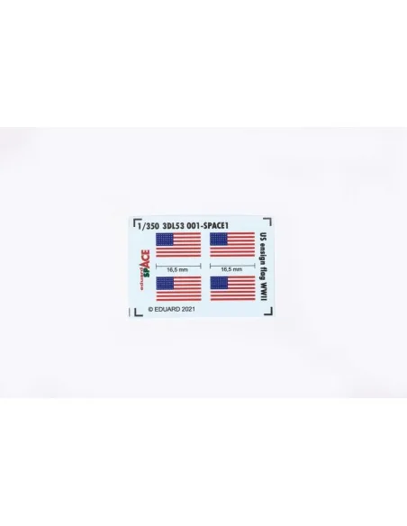 [NO_DESC] US ensign flag WWII SPACE, 1/350 - Eduard Accessories 3DL...