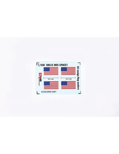 US ensign flag modern SPACE, 1/350 - Eduard Accessories 3DL53002