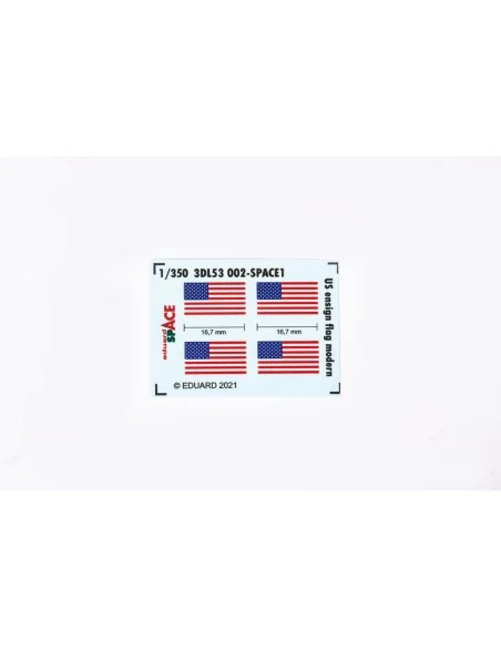 US ensign flag modern SPACE, 1/350 - Eduard Accessories 3DL53002