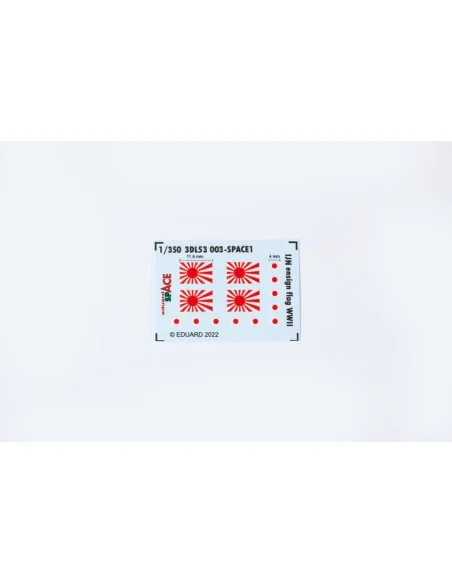 IJN ensign flag WWII SPACE, 1/350 - Eduard Accessories 3DL53003