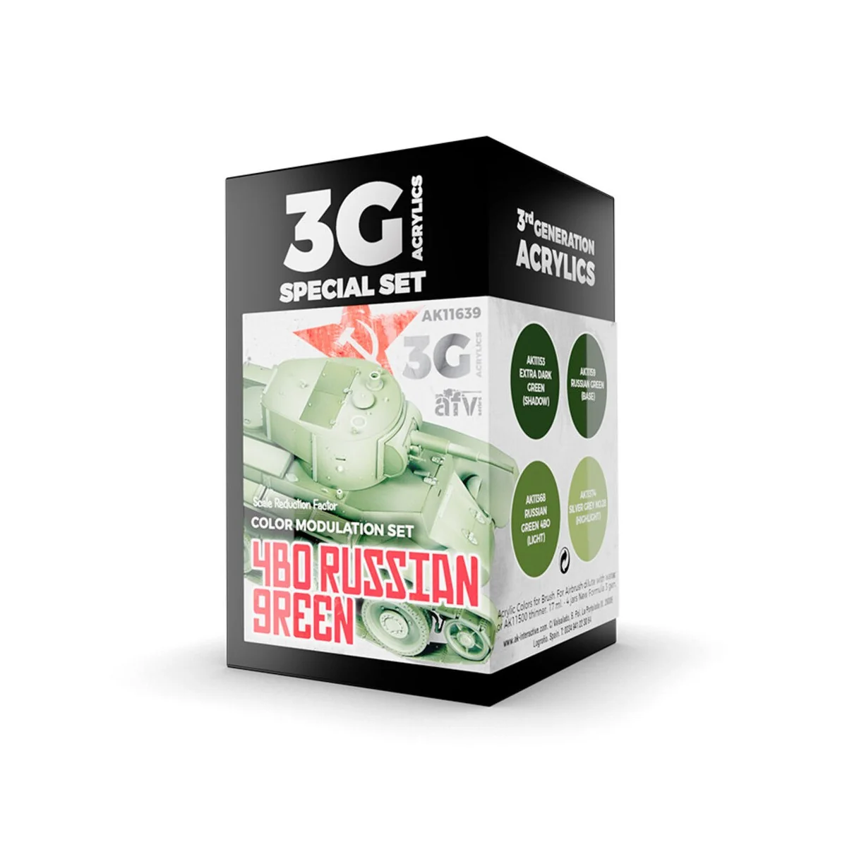 MODULATION 4BO RUSSIAN GREEN 3G - AK Interactive AK11639