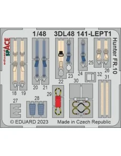 Hunter FR.10 SPACE 1/48 AIRFIX, 1/48 - Eduard Accessories 3DL48141